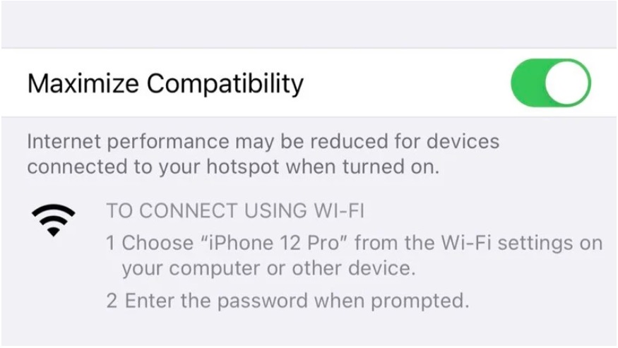 苹果 iPhone 12/Pro 可通过更快的 5GHz Wi-Fi 启用个人热点